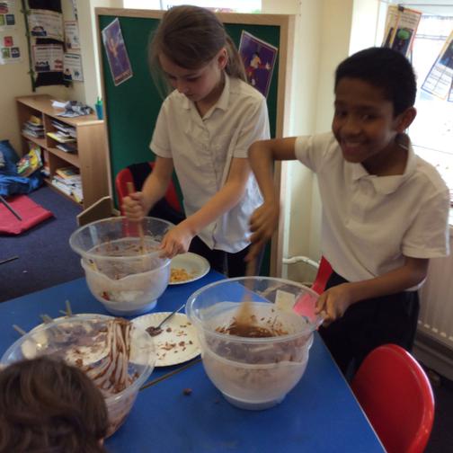 Making our own chocolate bars